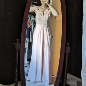 $150 Davids Bridal Light Pink Long Bridesmaids Dress
